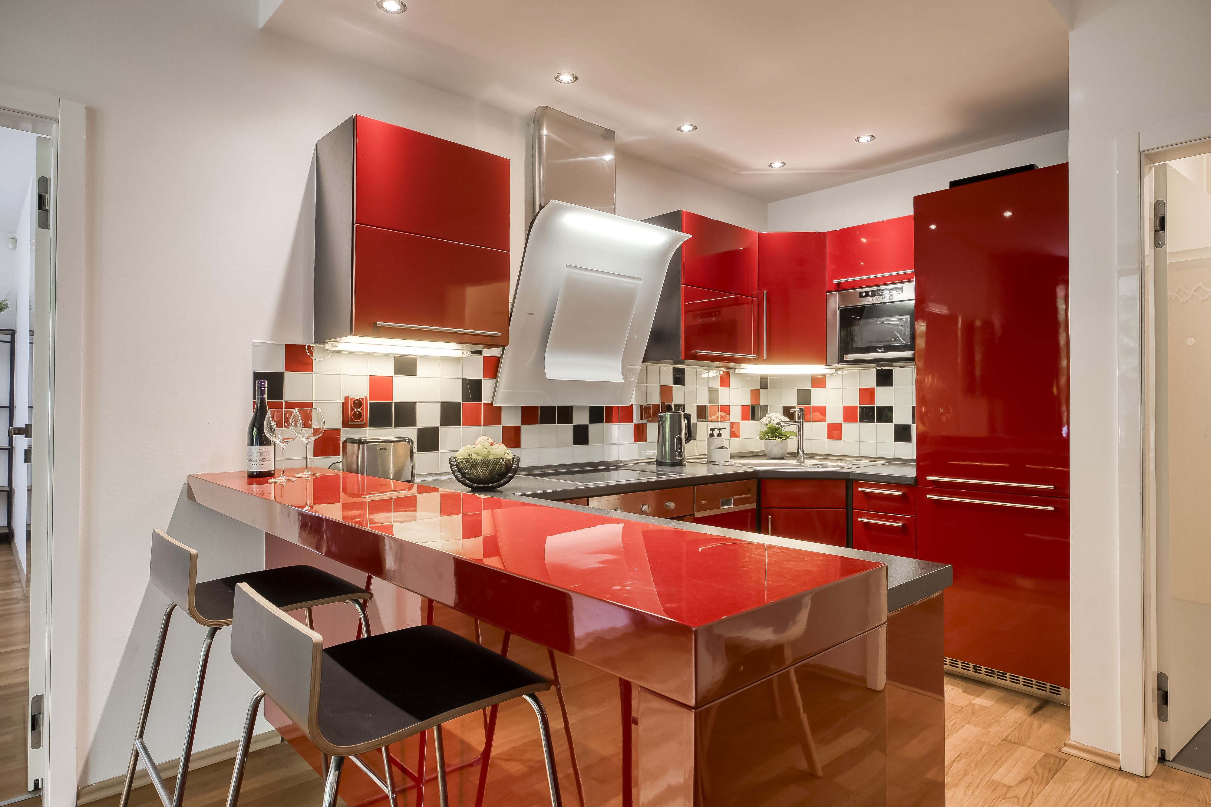 Red kitchen